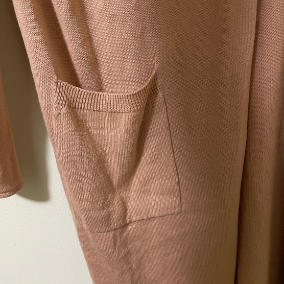 Forever 21 Long-Line Posh Pink Open Front Cardigan - 2X - Picture 4 of 7